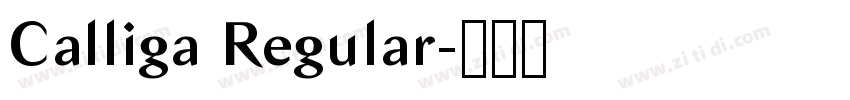 Calliga Regular字体转换 Calliga Regular字体转换